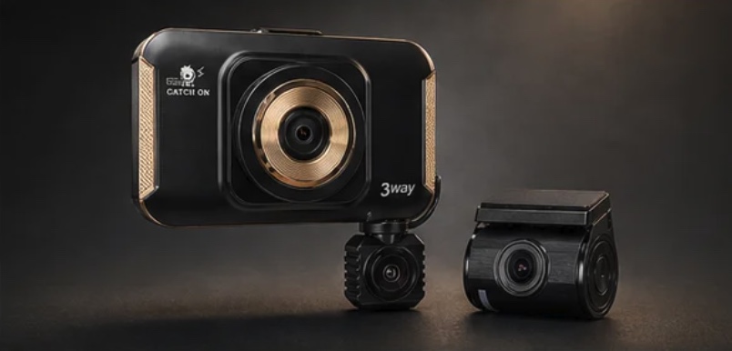 CATCH ON 5-Direction 3-Camera Dashcam